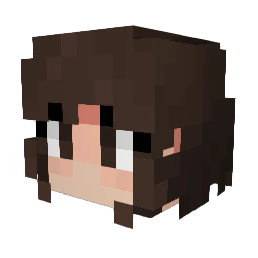SGrenadine Minecraft avatar head, 3D render