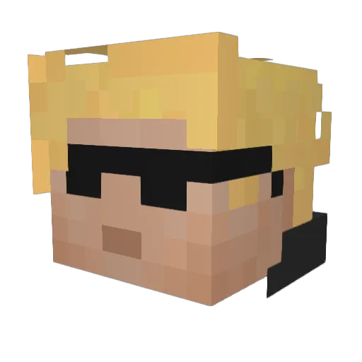 SH00TT0K1ll Minecraft avatar head, 3D render