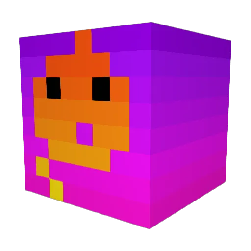 SH1LO Minecraft avatar head, 3D render