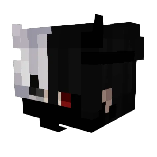 SH1R01769 Minecraft avatar head, 3D render