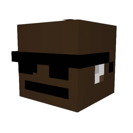 SH1ROZ3NN Minecraft avatar head, 3D render