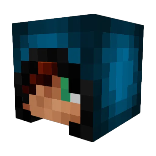 SH4D0WxL0RD Minecraft avatar head, 3D render