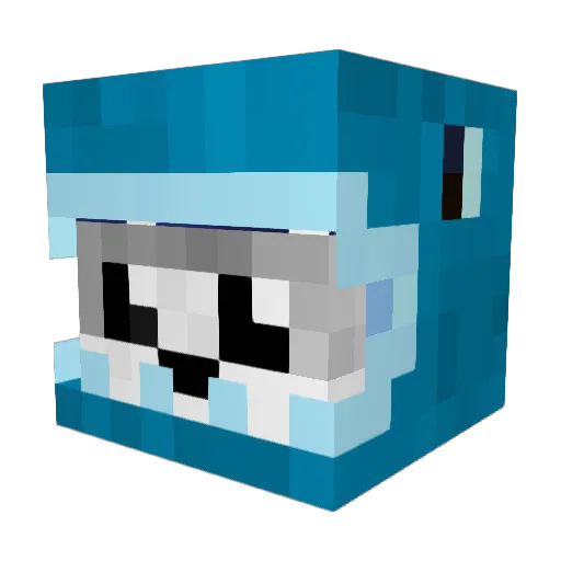 SH4YD Minecraft avatar head, 3D render