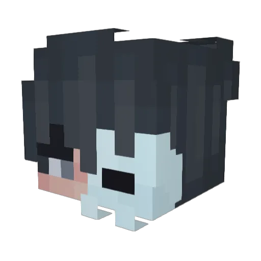 SHAAABOIII Minecraft avatar head, 3D render