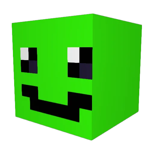 SHACO48 Minecraft avatar head, 3D render