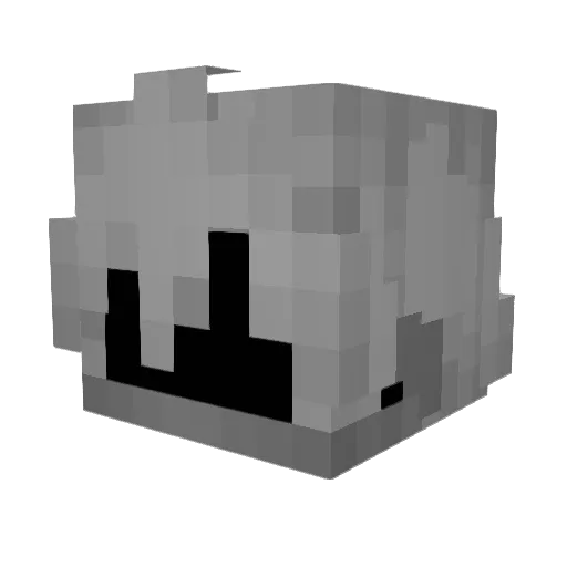 SHACO_EYES Minecraft avatar head, 3D render