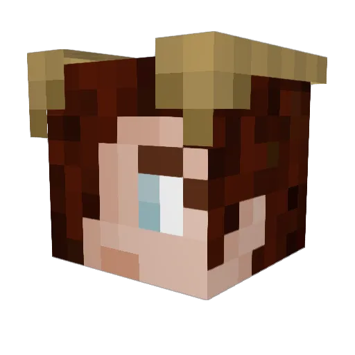 SHAD0Wdump Minecraft avatar head, 3D render