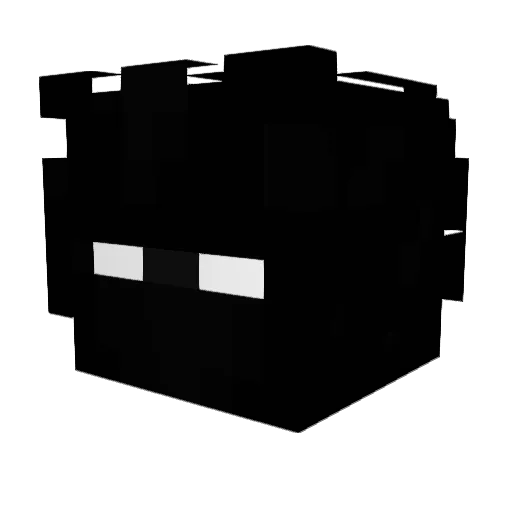 SHADOW3180 Minecraft avatar head, 3D render
