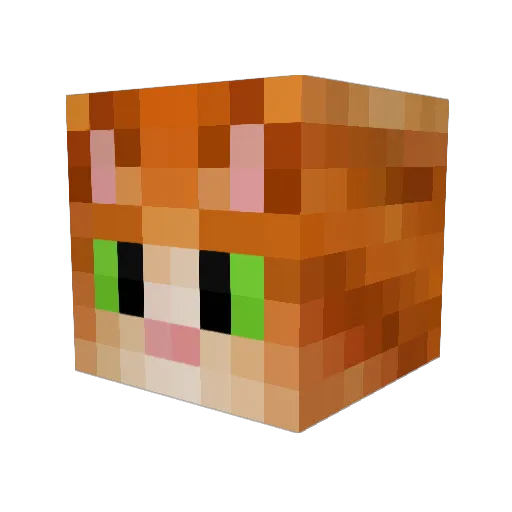 SHADOWGOLEM7777 Minecraft avatar head, 3D render