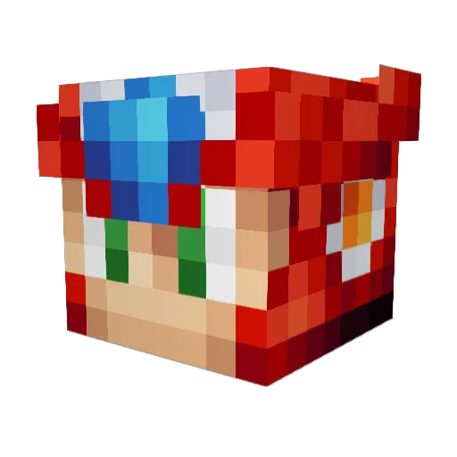SHADOWRAAM64 Minecraft avatar head, 3D render