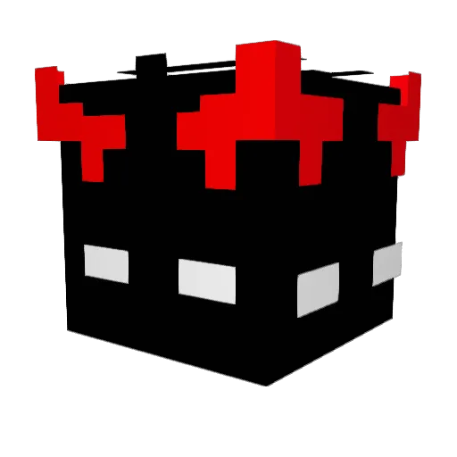 SHADOWXDMC_ Minecraft avatar head, 3D render