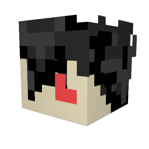 SHADOW_KNIGHT162 Minecraft avatar head, 3D render