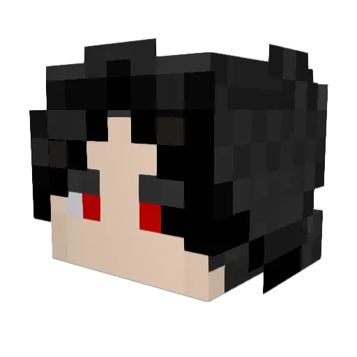SHADOW_SAV Minecraft avatar head, 3D render