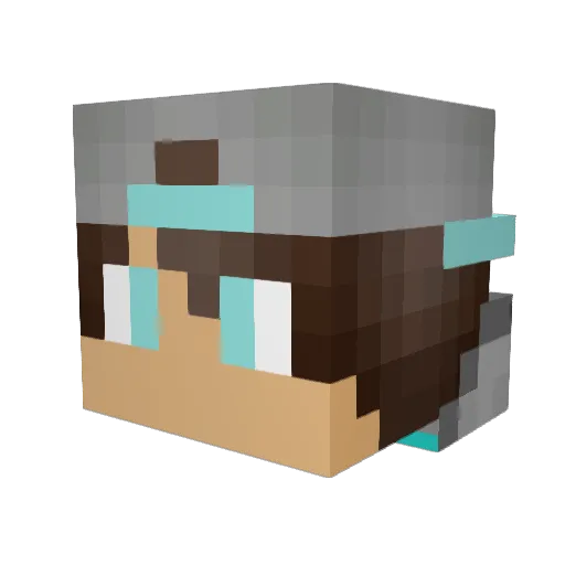 SHANEOSAURUS44 Minecraft avatar head, 3D render