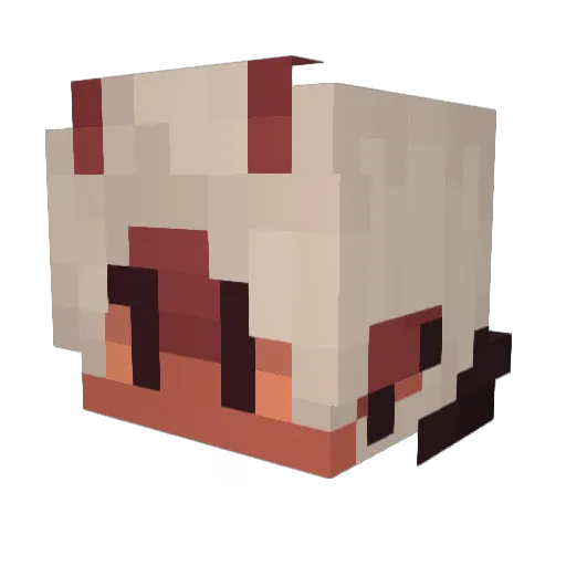 SHARKBiiTEZZ Minecraft avatar head, 3D render