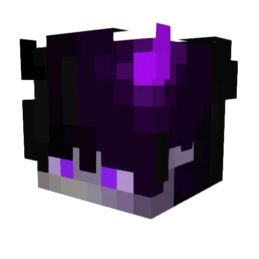 SHARKHUNT Minecraft avatar head, 3D render