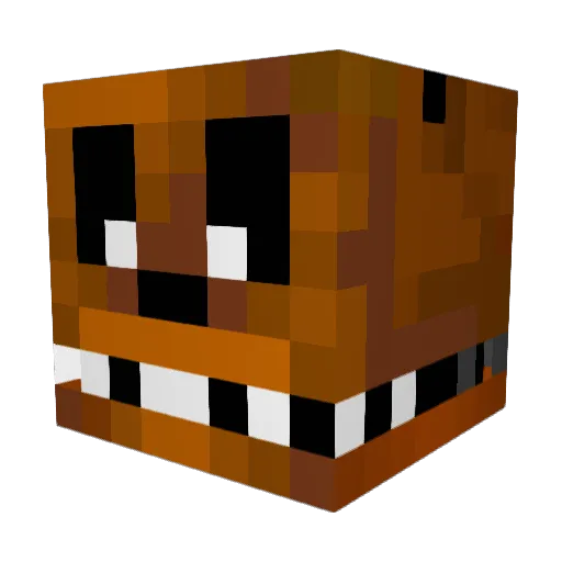 SHARLOT_228 Minecraft avatar head, 3D render