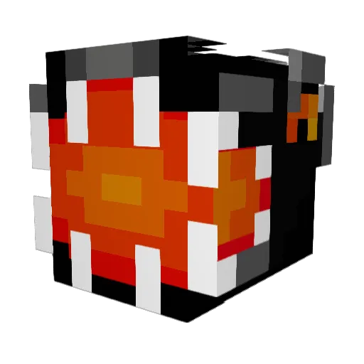 SHAS0114 Minecraft avatar head, 3D render