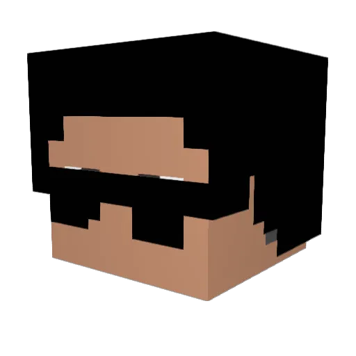 SHAZIK666 Minecraft avatar head, 3D render