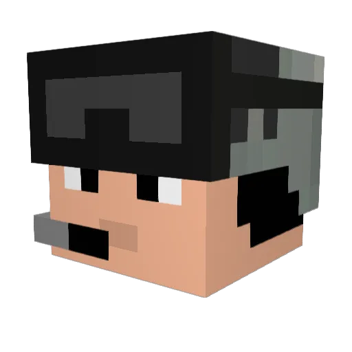 SHD_Apex Minecraft avatar head, 3D render