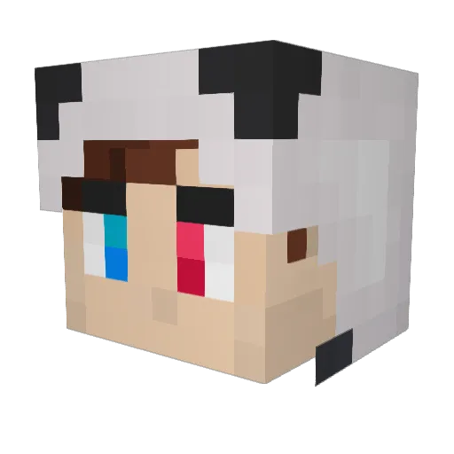 SHEEEEESH Minecraft avatar head, 3D render