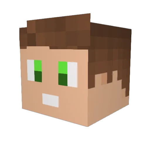 SHEE_Flower Minecraft avatar head, 3D render