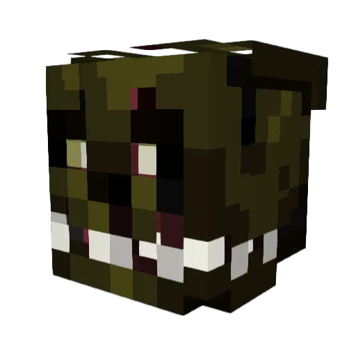 SHEIKHENDERMAN69 Minecraft avatar head, 3D render