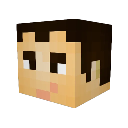 SHELDONBIGBAZING Minecraft avatar head, 3D render