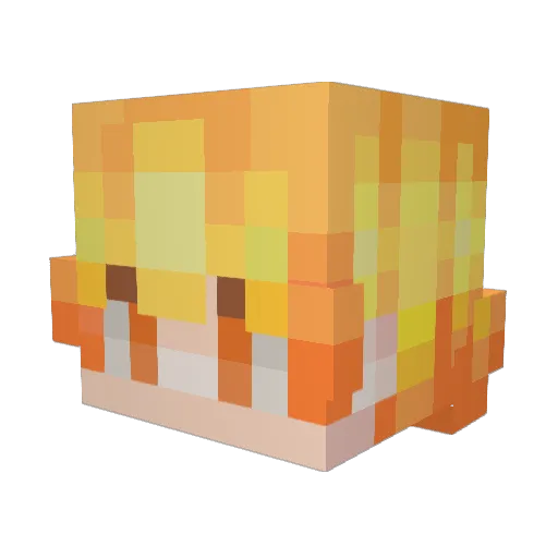 SHEL_LZ Minecraft avatar head, 3D render