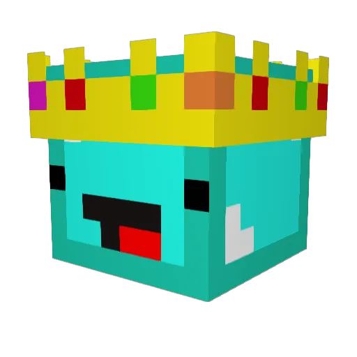 SHEN01307 Minecraft avatar head, 3D render