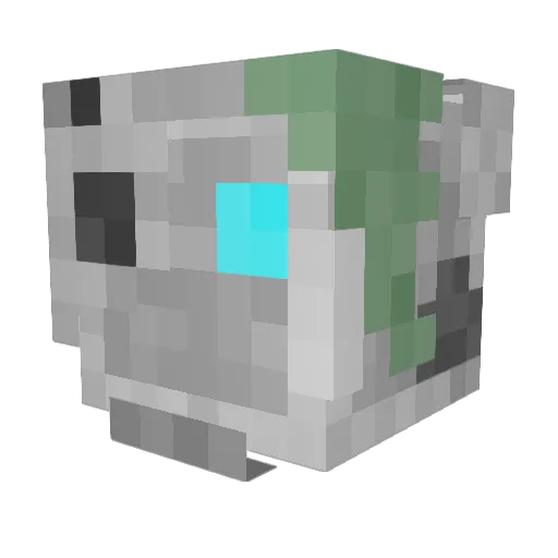 SHENNERS Minecraft avatar head, 3D render