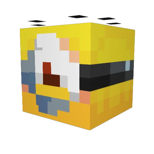 SHEYW1 Minecraft avatar head, 3D render