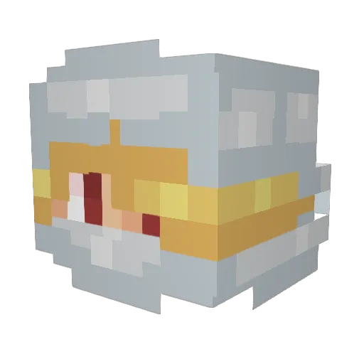 SHEYYYK Minecraft avatar head, 3D render