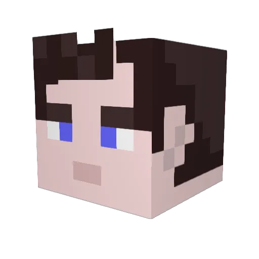 SHHGamer Minecraft avatar head, 3D render