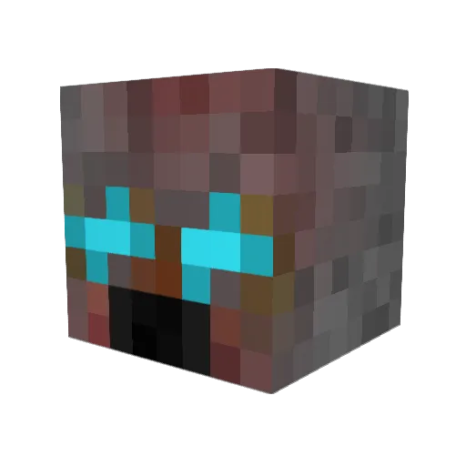 SHIELDER1 Minecraft avatar head, 3D render