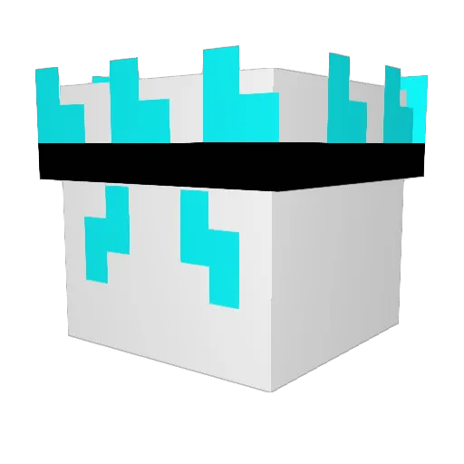 SHIELDSRDOWN Minecraft avatar head, 3D render