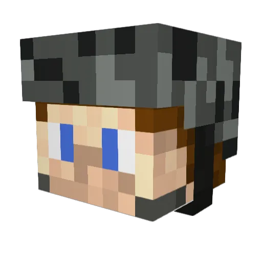 SHIELD_Hand3 Minecraft avatar head, 3D render