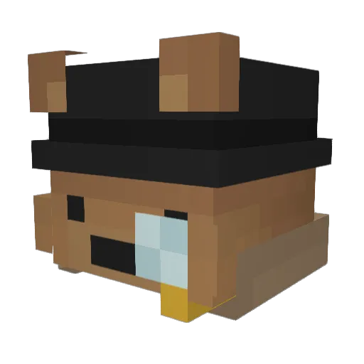 SHIKKO_ Minecraft avatar head, 3D render