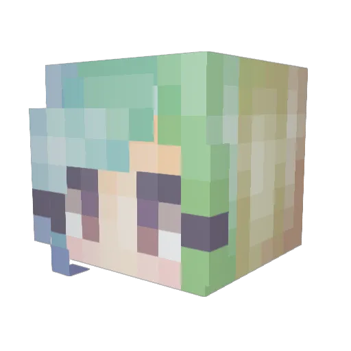 SHILD_XD Minecraft avatar head, 3D render