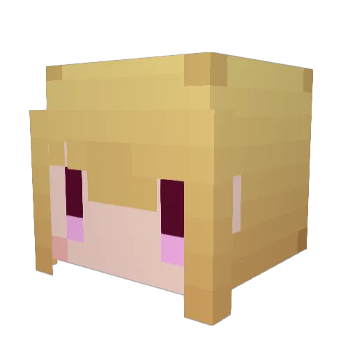 SHIMIN3080 Minecraft avatar head, 3D render