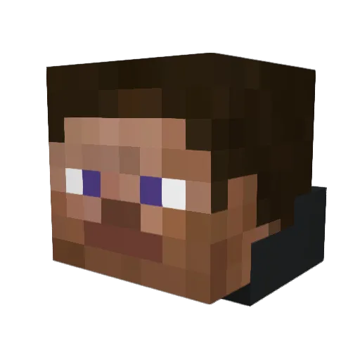 SHININGCheese Minecraft avatar head, 3D render