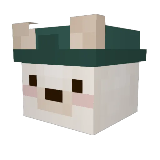 SHINJIMINN Minecraft avatar head, 3D render