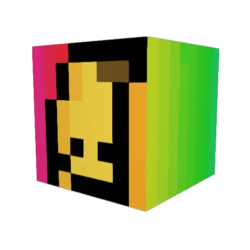 SHINYEJU Minecraft avatar head, 3D render