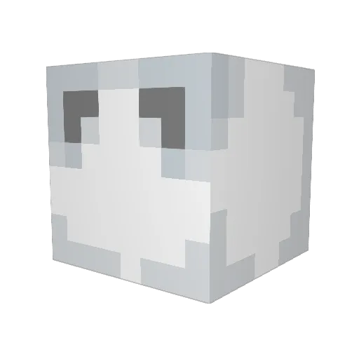 SHIROyuki_00197 Minecraft avatar head, 3D render