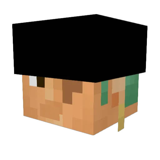 SHIRQYASHAV2 Minecraft avatar head, 3D render