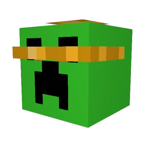 SHIRaIK Minecraft avatar head, 3D render