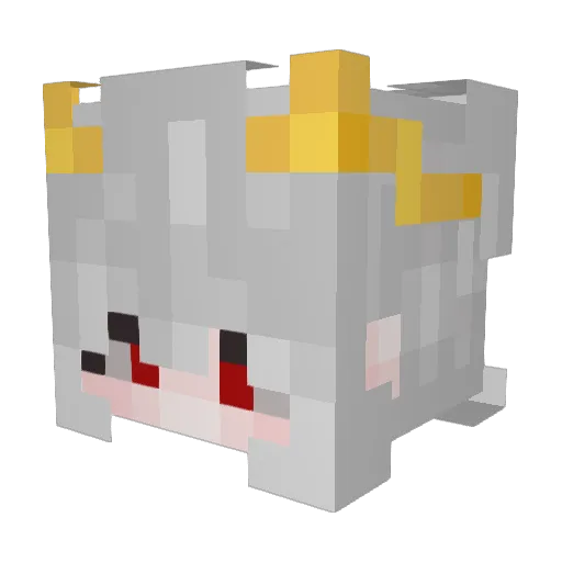 SHISI1419 Minecraft avatar head, 3D render