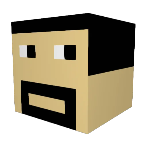 SHIVANG1210 Minecraft avatar head, 3D render