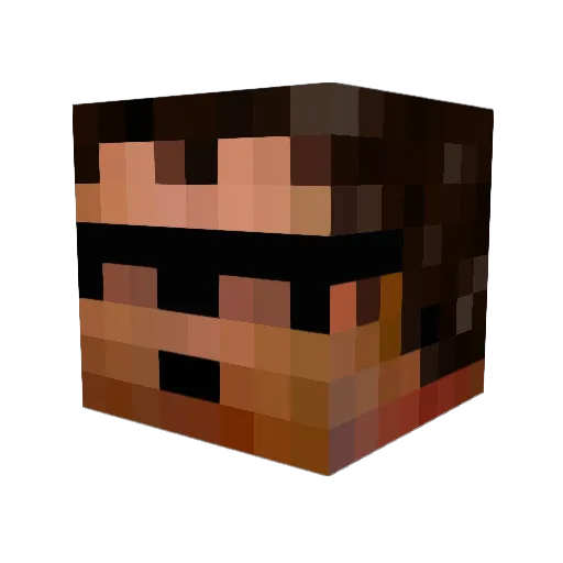 SHIVERS7766 Minecraft avatar head, 3D render