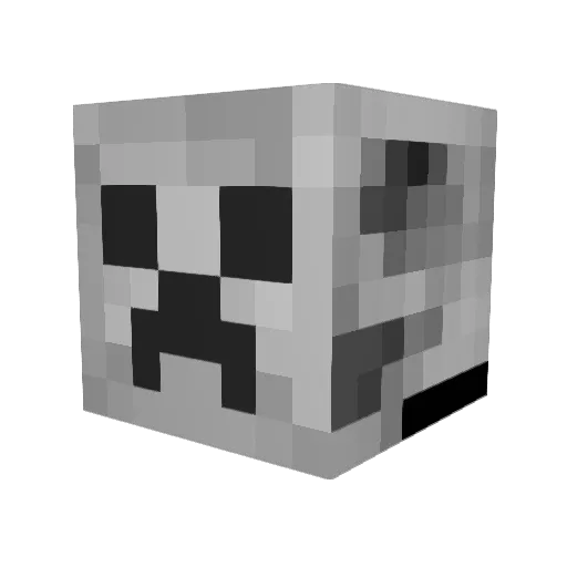 SHIXHEAD Minecraft avatar head, 3D render